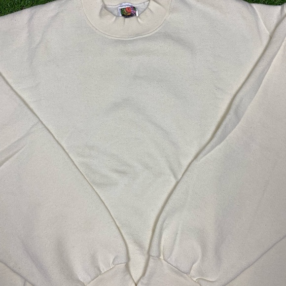 Vintage fruit of the loom cream crewneck size XL - Picture 3 of 4